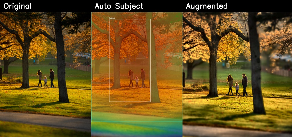 Automatic augmentation summary strip
